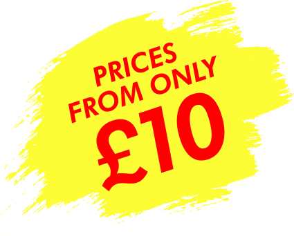 Prices from only &pound;10